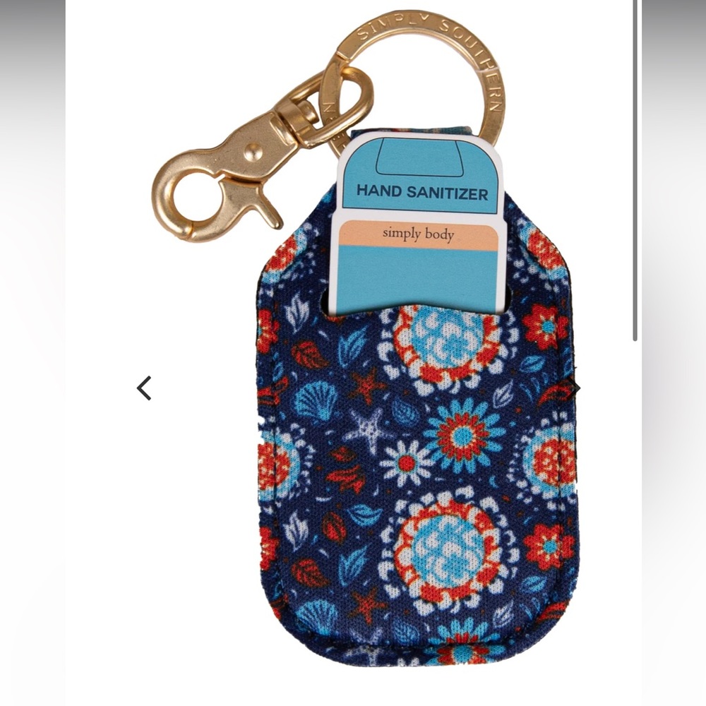 🌺Simply Southern Hand Sanitizer Keychain - Beach Garden